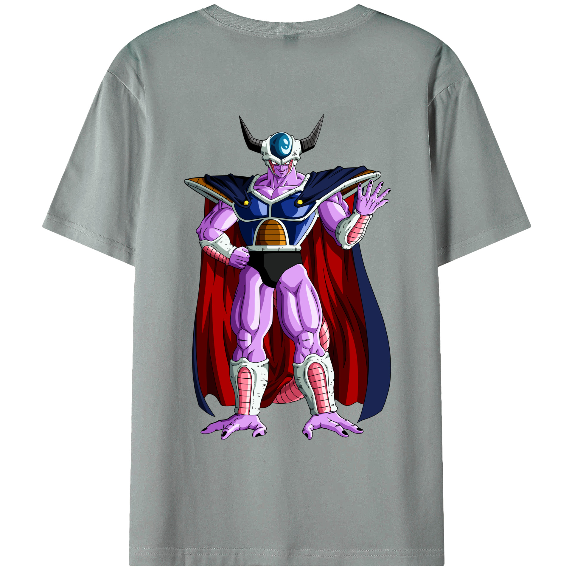 （画像用） ドラゴンボール コルド大王 DRAGON BALL King Cold 綿100％ メンズ半袖Tシャツ（バックプリント） 通気性